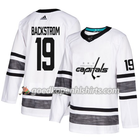Washington Capitals Nicklas Backstrom 19 2019 All-Star Adidas Wit Authentic Shirt - Mannen